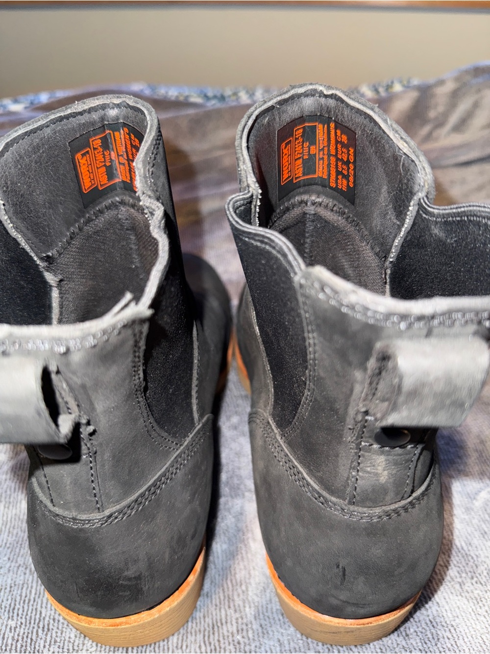 Red Wing Worx Black Size 11 Women’s Chelsea Steel Toe Boots - Picture 6 of 6